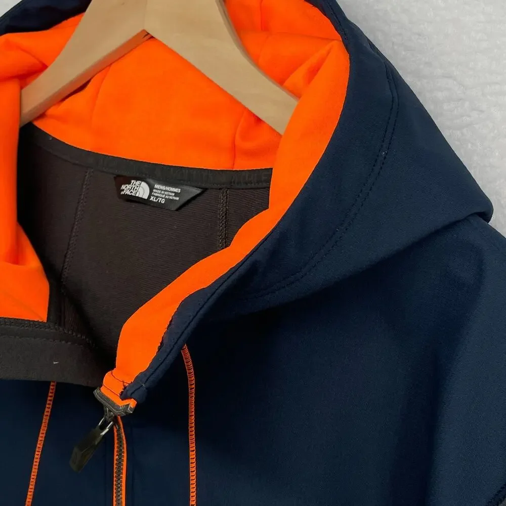 THE NORTH FACE Jacket Mens XL Kilowatt Hoodie Trail Thumbholes Windbreaker Blue